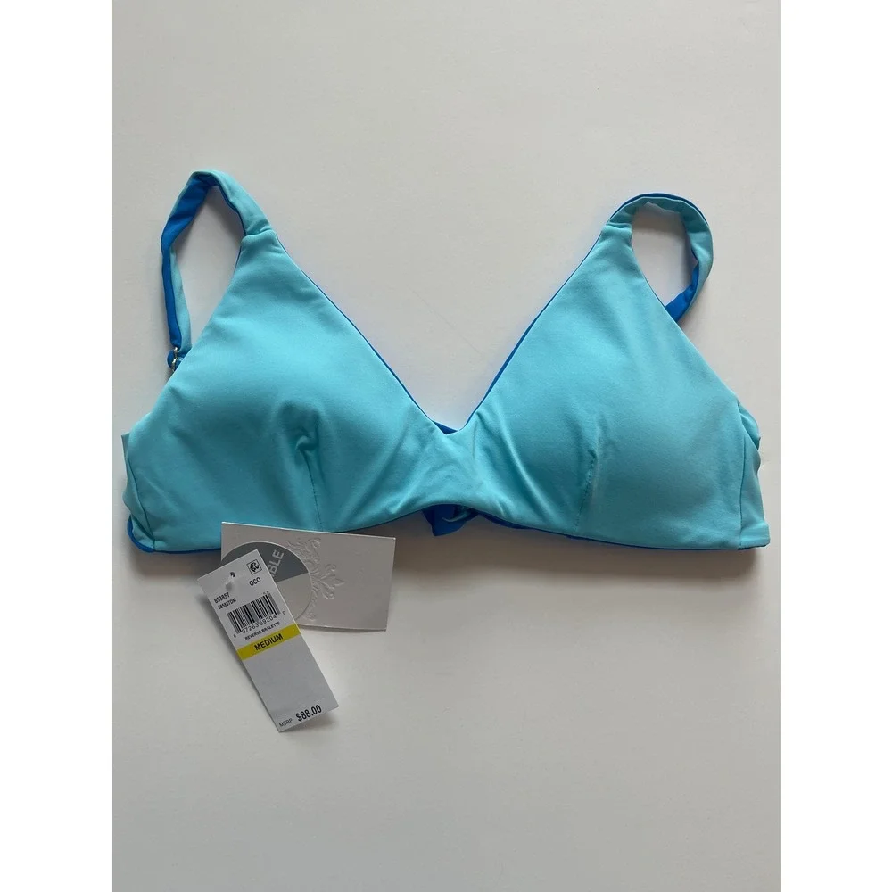 BECCA Audrey‎ Reversible Bralette Bikini Top Women's Size Medium